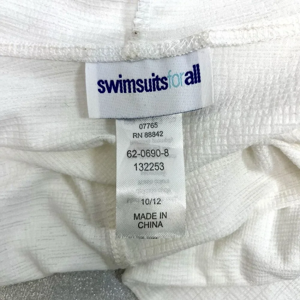 Swimsuits for All Women's Beach Sheer Light Cover Up Pockets & Hood Size 10/12